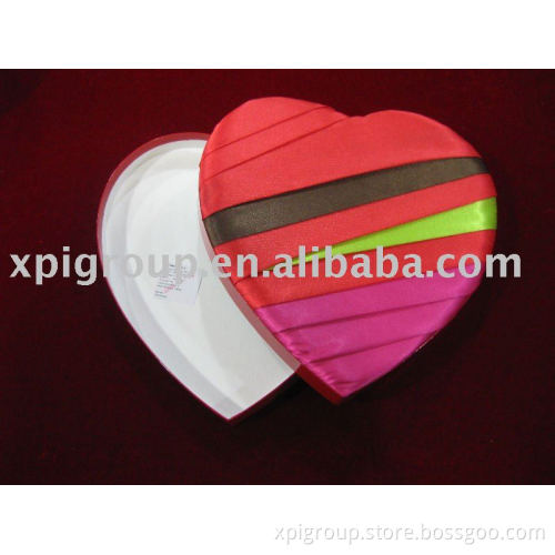 satin fabric Box covered withvarious colorful satins to make the box high quality but with low costs